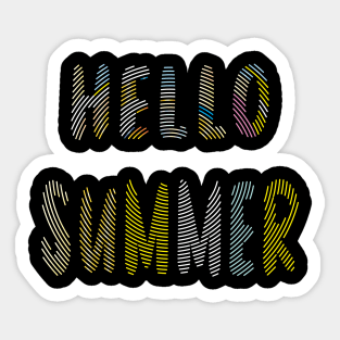 Hello Summer Sticker